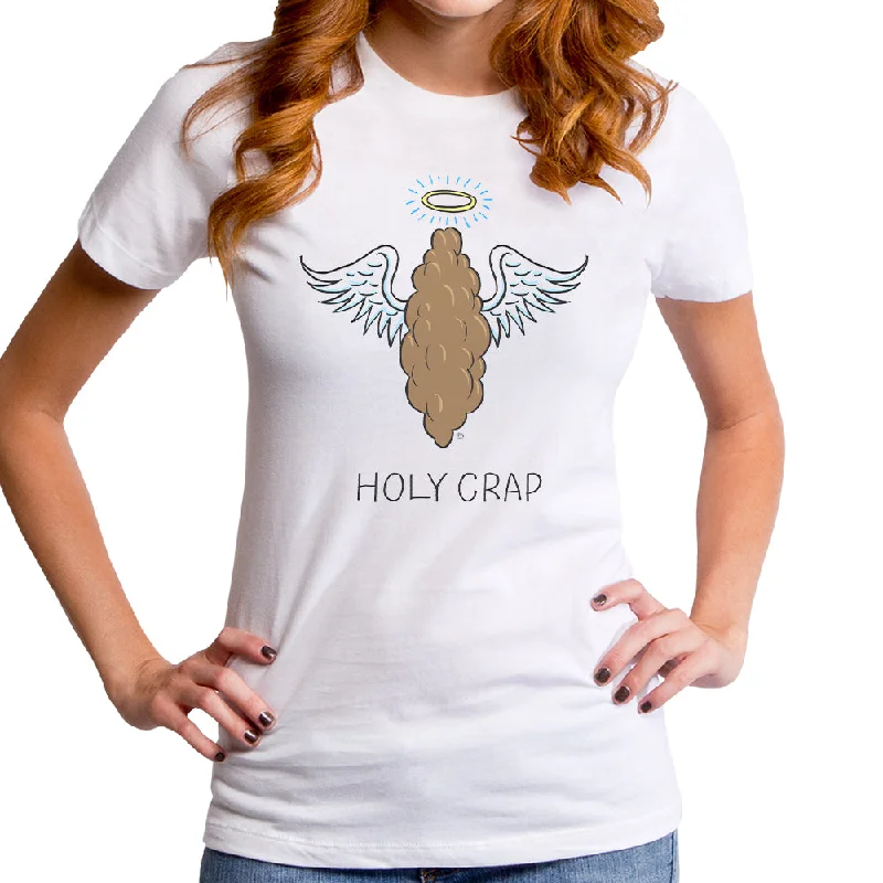 Holy Crap Women's T-Shirt Satin Blend Silk Blend Wool Blend