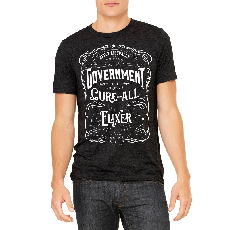 Government Elixir Triblend Unisex Track Shirt Denim Fabric Leather Fabric Suede Fabric