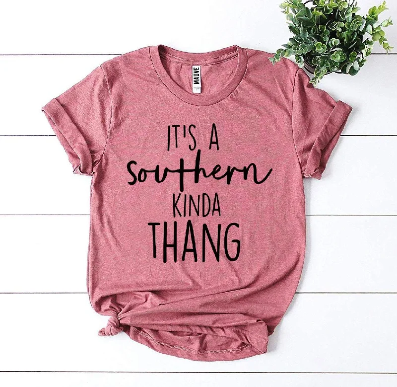 It’s a Southern Kinda Thang T-shirt Ribbed T-Shirt High Neck Heavyweight