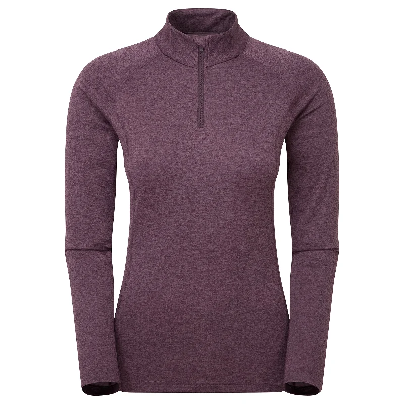 Montane Women's Dart Zip Neck T-Shirt Fitted T-Shirt Seamless Stretchy