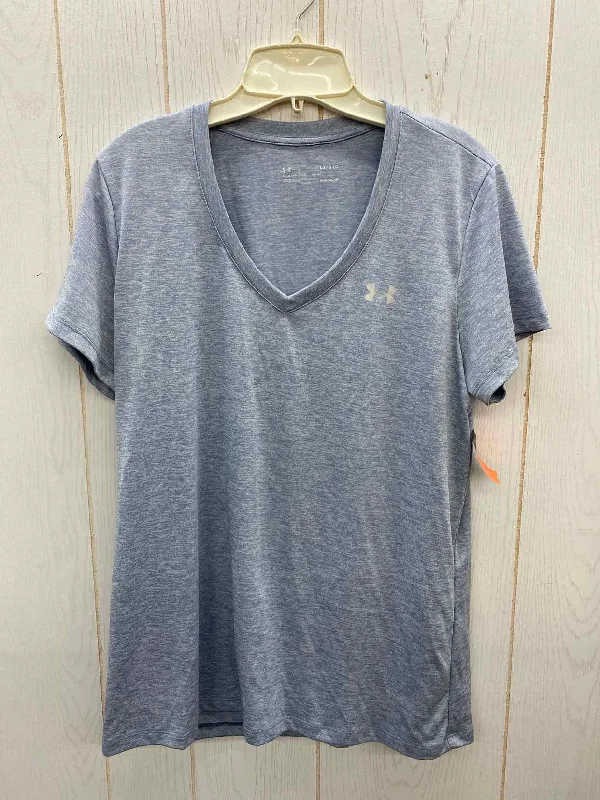 Under Armour Blue Womens Size L Shirt Anti-Shrink Durable Soft