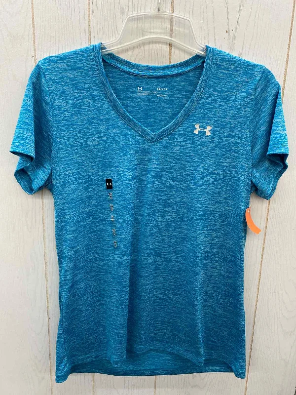 Under Armour Teal Womens Size L Shirt Fleece Fabric Down Fabric Feather Fabric